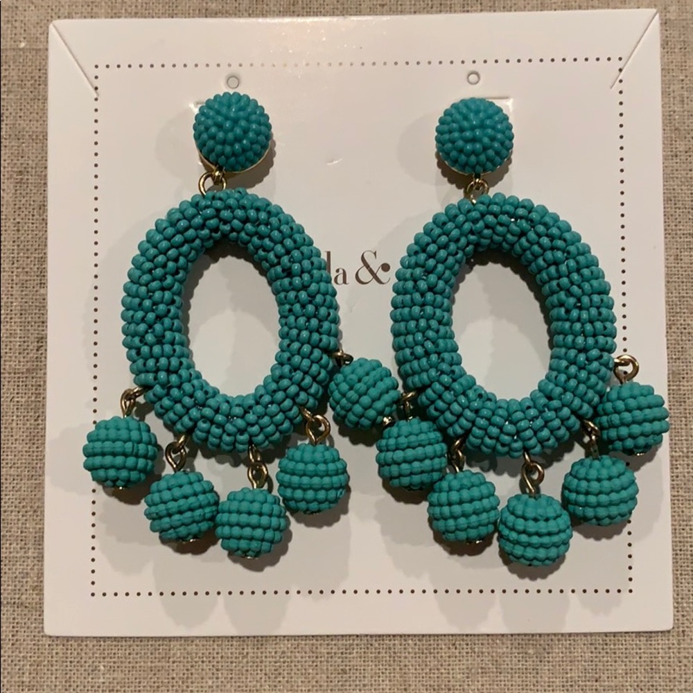 Stella & Dot CeCe Turquoise Earrings